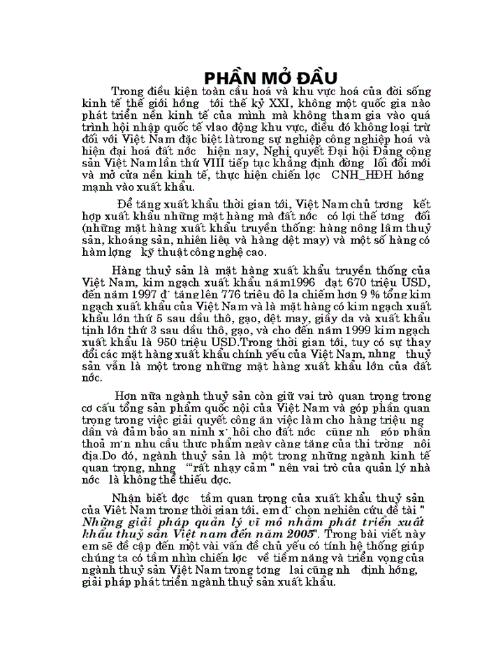 image for page Những giải pháp quản lý vĩ mô nhằm phát triển xuất khẩu thuỷ sản Việt nam đến năm 2005