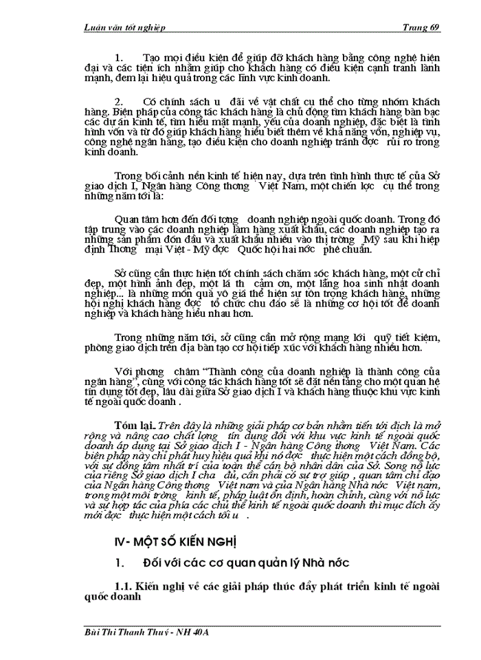 image for page Giải pháp mở rộng và nâng cao chất lượng tín dụng đối với khu vực kinh tế ngoài quốc doanh tại Sở Giao dịch I - Ngân hàng Công thương Việt Nam