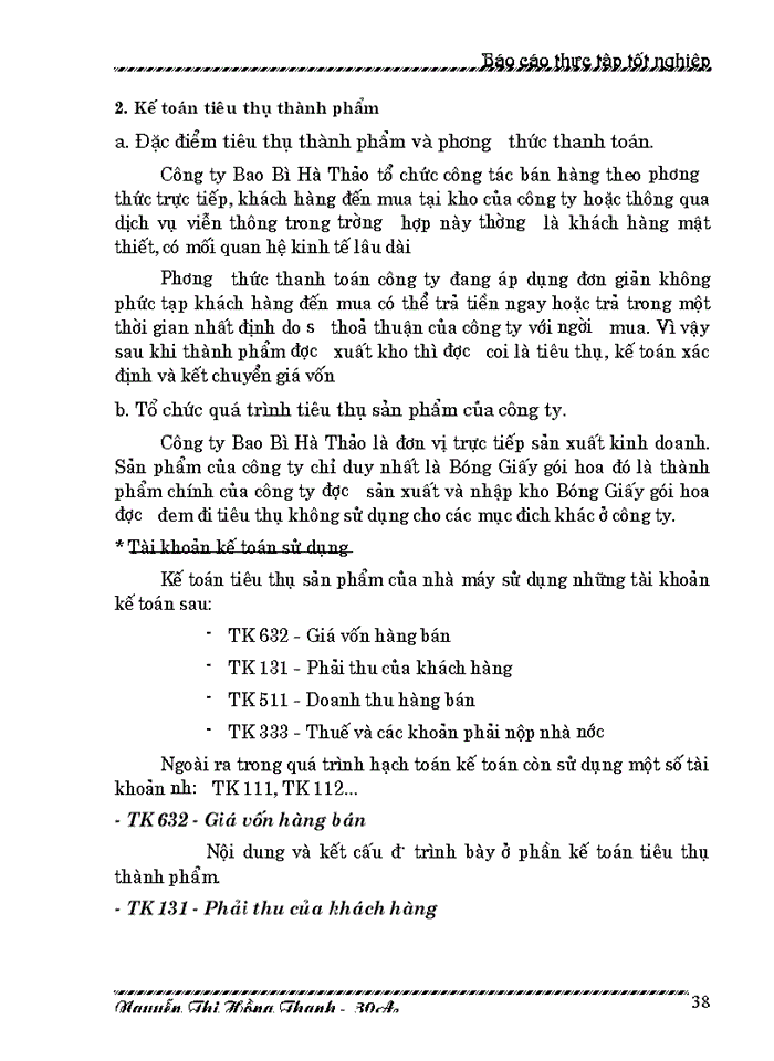 image for page Kế toán thành phẩm, tiêu thụ thành phẩm và xác định kết quả kinh doanh