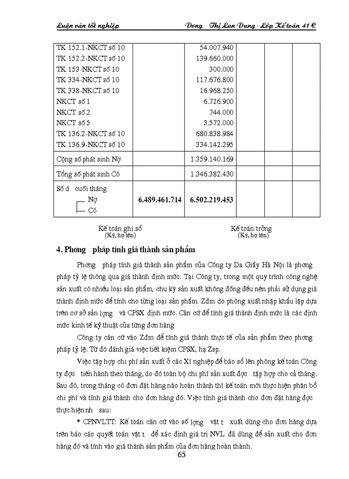 image for page Hoàn thiện hạch toán chi phí sản xuất và tính giá thành sản phẩm tại Công ty Da Giầy Hà Nội