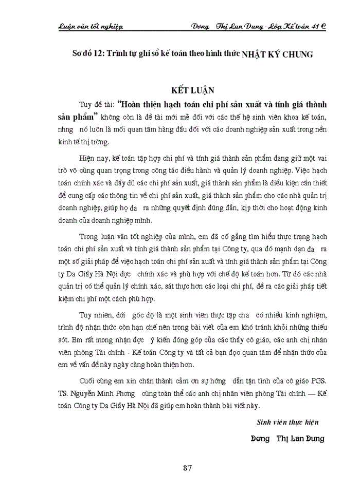 image for page Hoàn thiện hạch toán chi phí sản xuất và tính giá thành sản phẩm tại Công ty Da Giầy Hà Nội