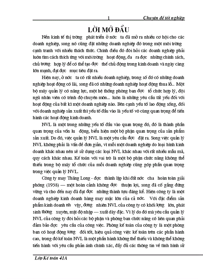 image for page “Hoàn thiện công tác kế toán nguyên vật liệu ở Công ty may Thăng Long