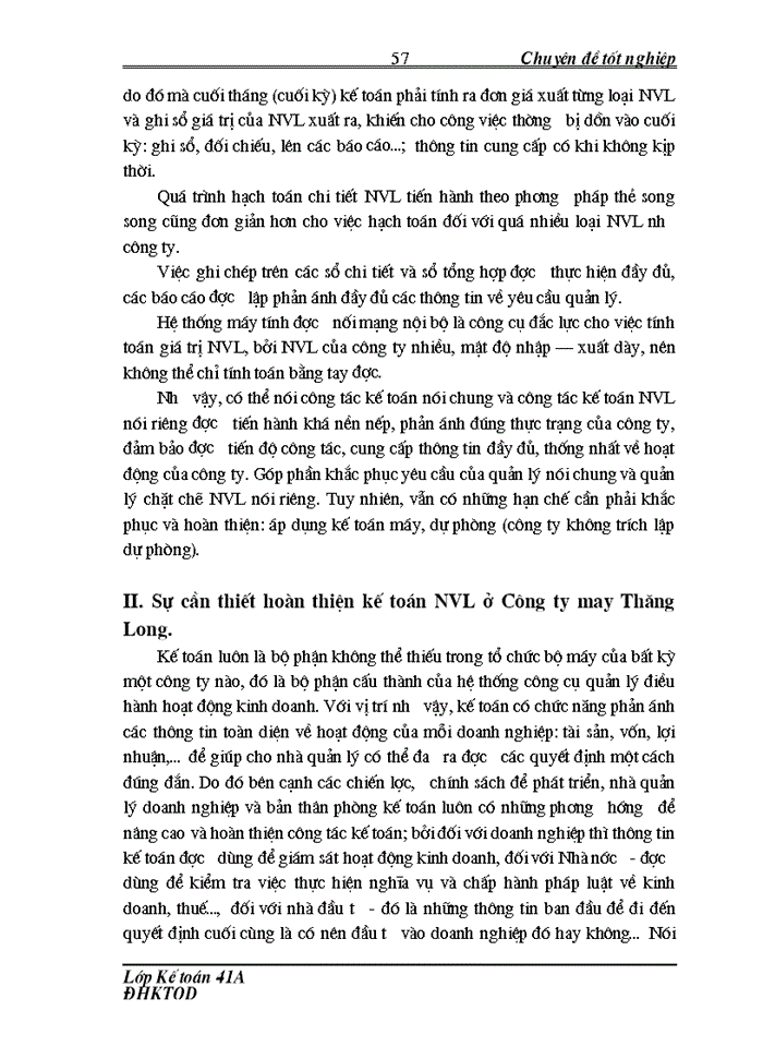 image for page “Hoàn thiện công tác kế toán nguyên vật liệu ở Công ty may Thăng Long