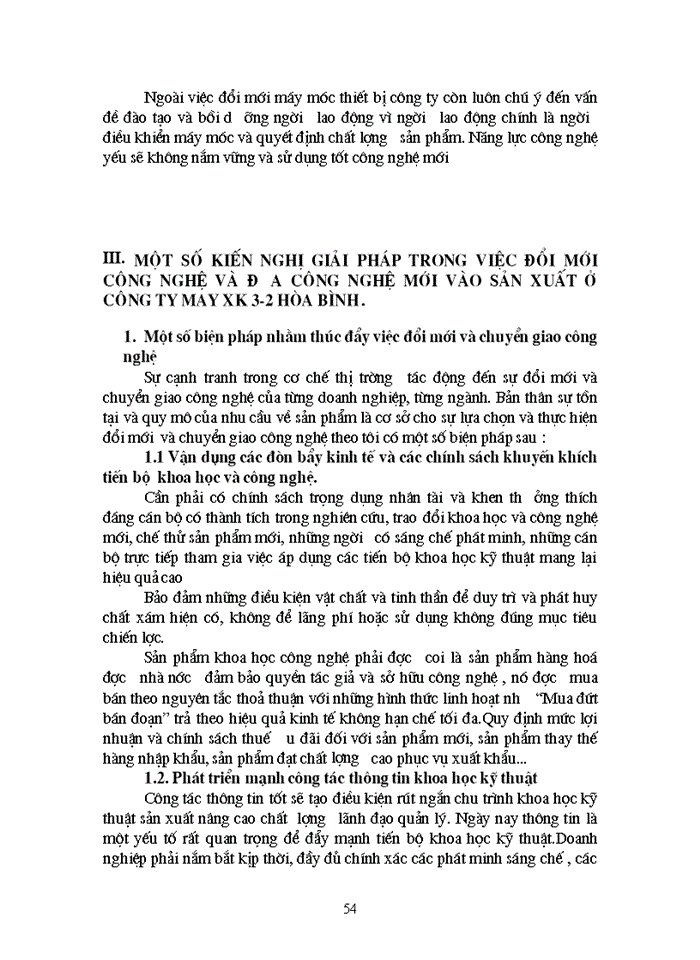 image for page Một số giải pháp về đổi mới công nghệ và đa công nghệ mới vào sản xuất ở công ty may XK 3-2 Hòa Bình giai đoạn 2001-2005