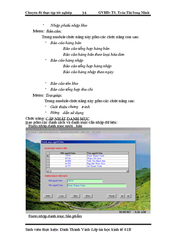 image for page Xây dựng chương trình quản lý bán hàng tại cửa hàng sách 292Tây Sơn- Hà Nội