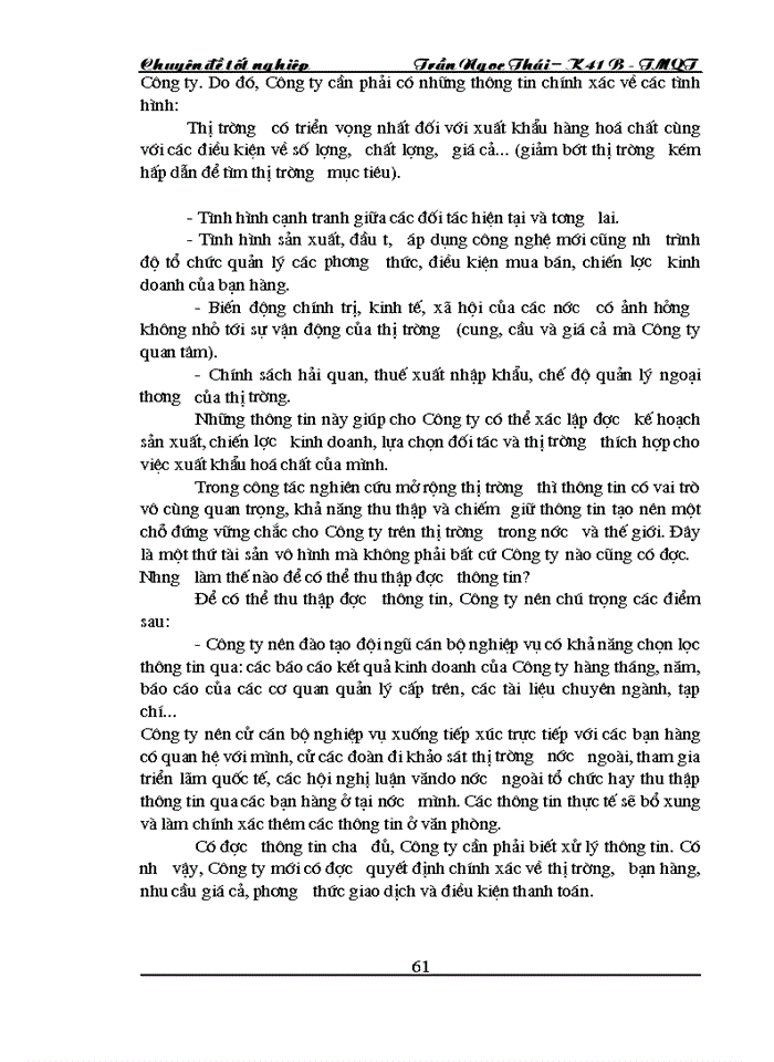 image for page Thực trạng và  giải pháp đẩy mạnh kinh doanh xuất khẩu tại Công ty hoá chất – Bộ thương mại