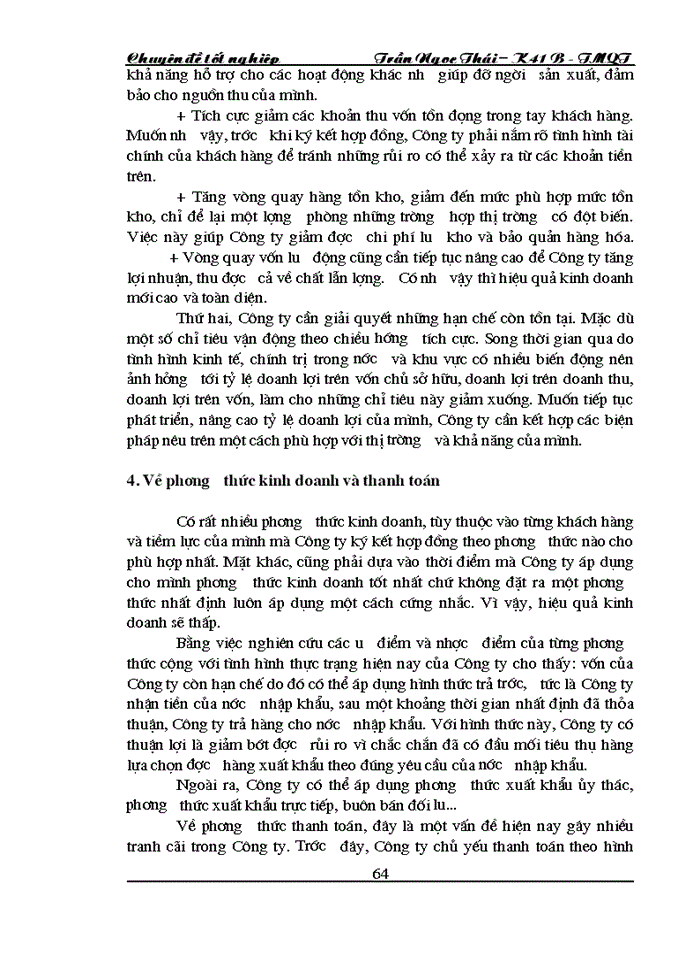image for page Thực trạng và  giải pháp đẩy mạnh kinh doanh xuất khẩu tại Công ty hoá chất – Bộ thương mại