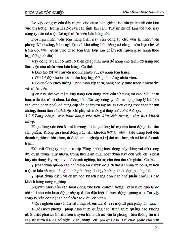 image for page Một số giải pháp nhằm tăng cường hoạt động tiêu thụ sản phẩm tại Công ty nhựa cao cấp Hàng không