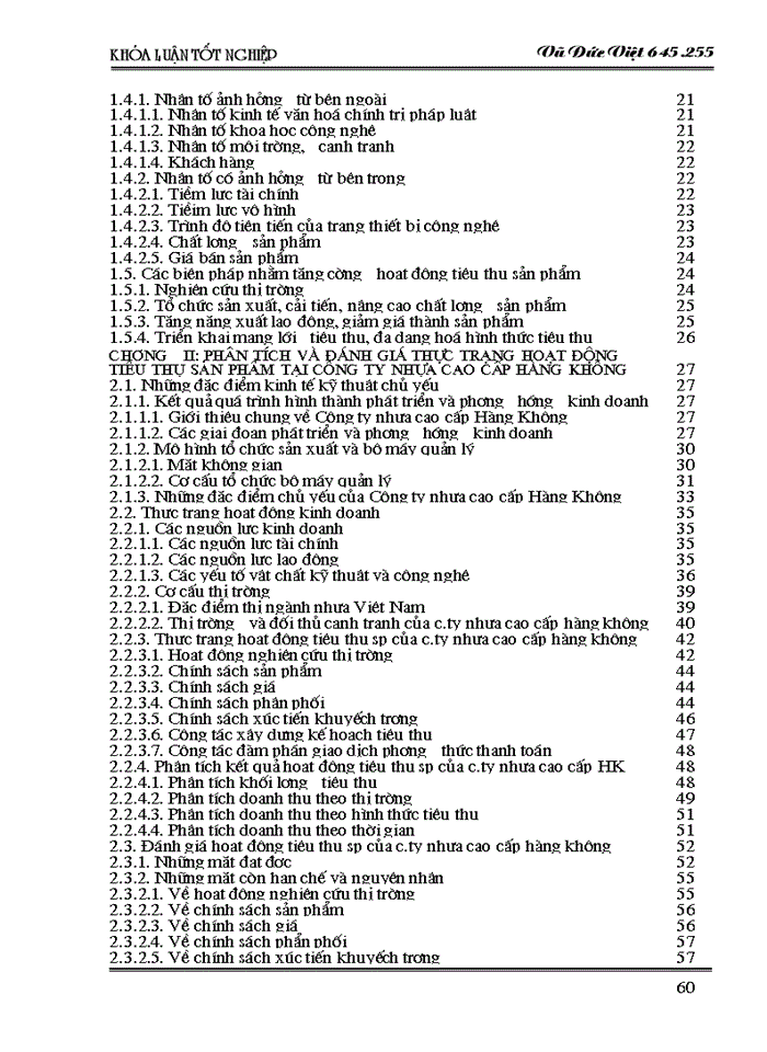 image for page Một số giải pháp nhằm tăng cường hoạt động tiêu thụ sản phẩm tại Công ty nhựa cao cấp Hàng không
