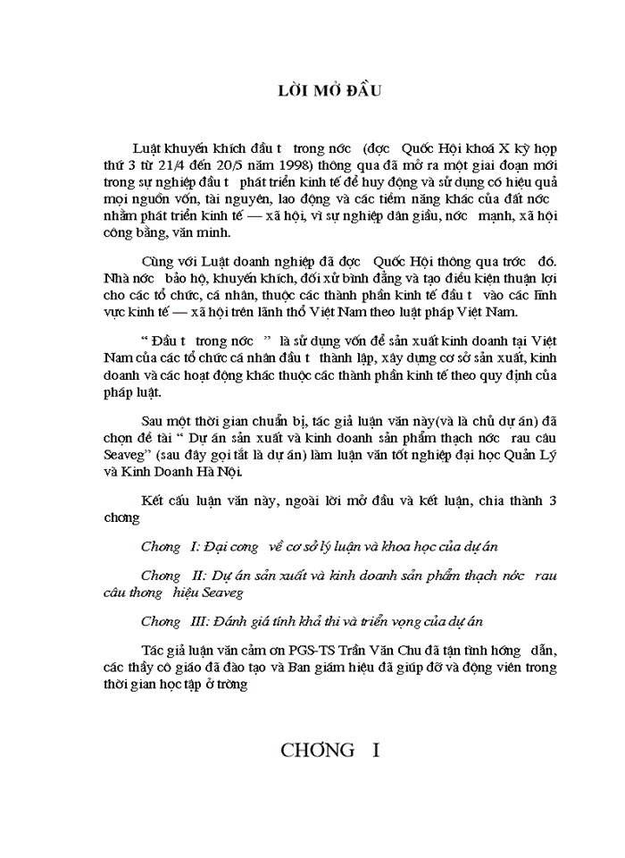 image for page Đánh giá tính khả thi và triển vọng của dự án