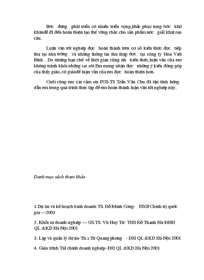 image for page Đánh giá tính khả thi và triển vọng của dự án