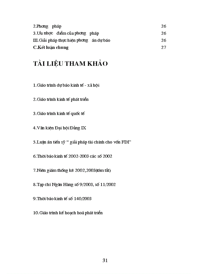 image for page Phân tích và dự báo nguồn vốn FDI có thể thu hút vào Việt Nam đến năm 2010