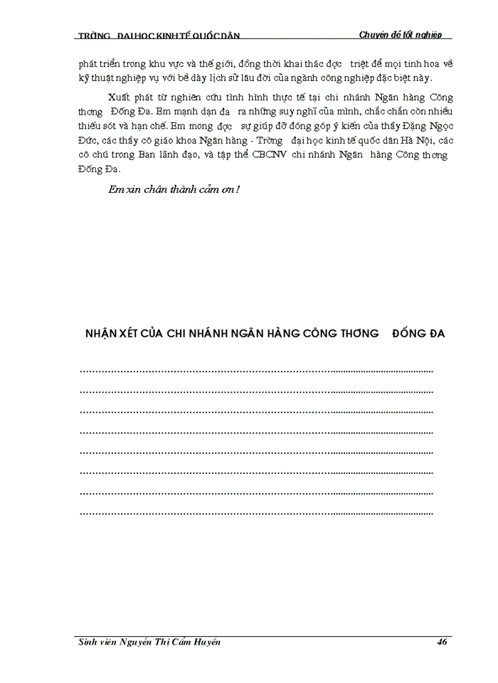 image for page Giải pháp mở rộng và hoàn thiện công tác thanh toán không dùng tiền mặt tại chi nhánh Ngân hàng Công thương Đống Đa