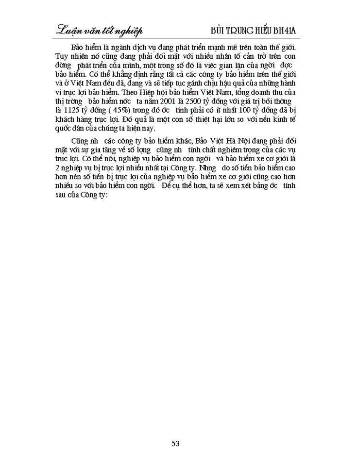 image for page Trục lợi trong bảo hiểm xe cơ giới tại Công ty bảo hiểm Hà Nội