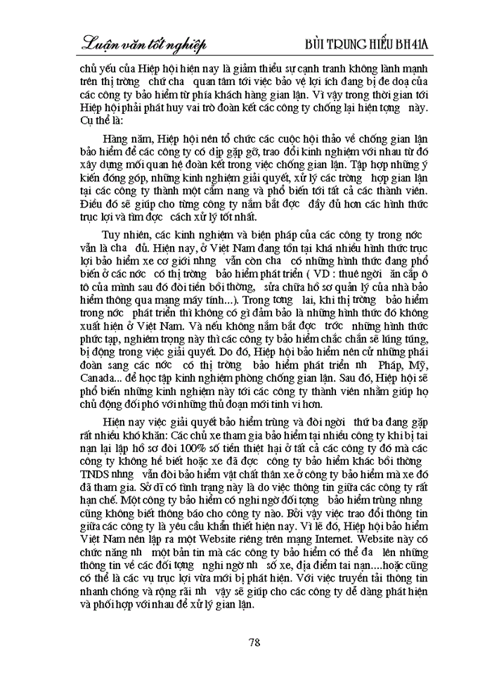 image for page Trục lợi trong bảo hiểm xe cơ giới tại Công ty bảo hiểm Hà Nội