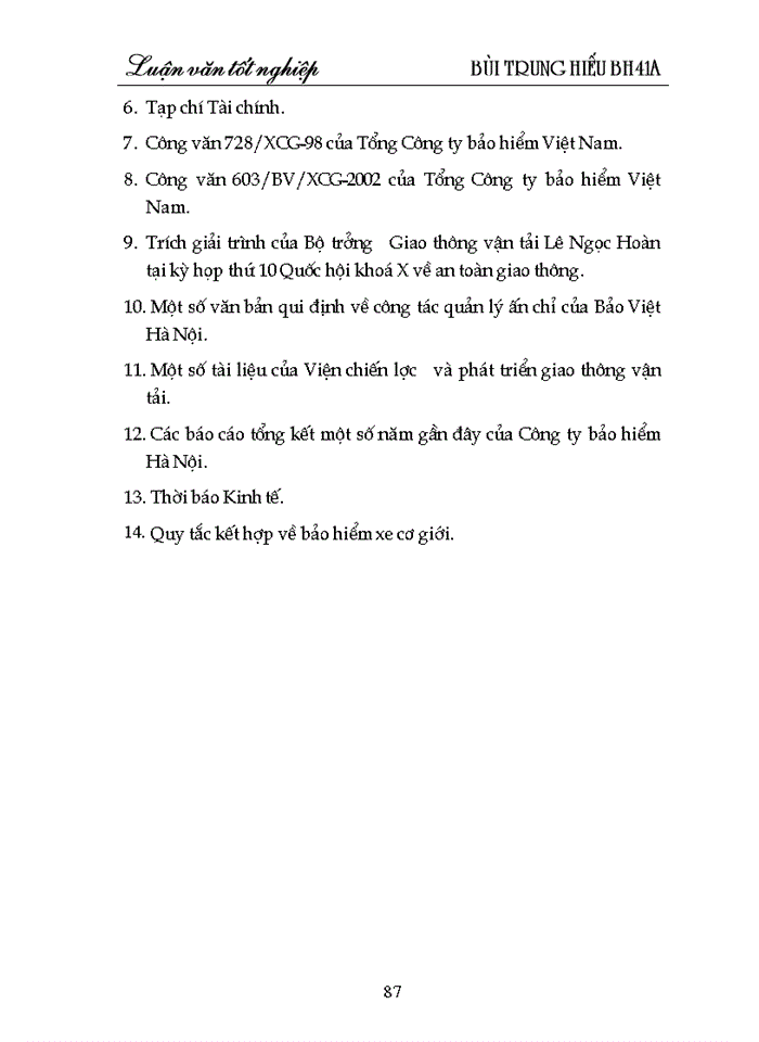 image for page Trục lợi trong bảo hiểm xe cơ giới tại Công ty bảo hiểm Hà Nội