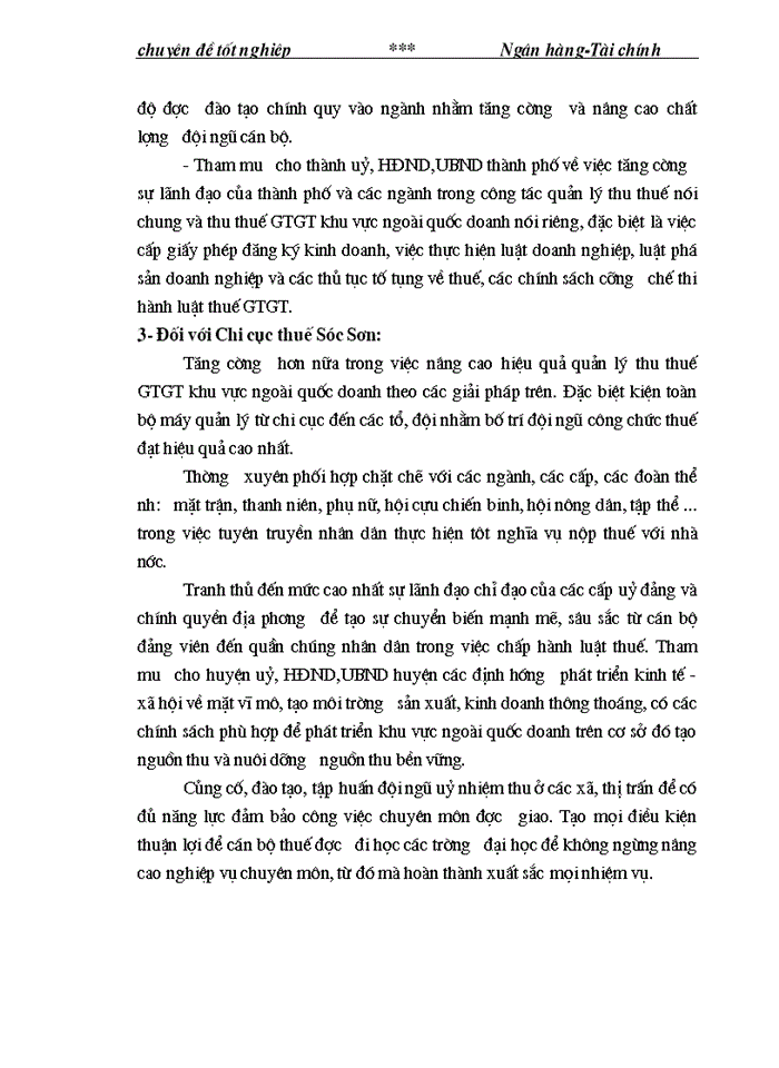 image for page Một số giải pháp nâng cao hiệu quả quản lý thu thuế GTGT khu vực ngoài quốc doanh trên địa bàn huyện Sóc Sơn