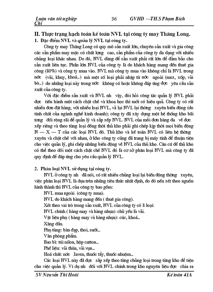 image for page Hoàn thiện công tác kế toán nguyên vật liệu tại Công ty may Thăng Long