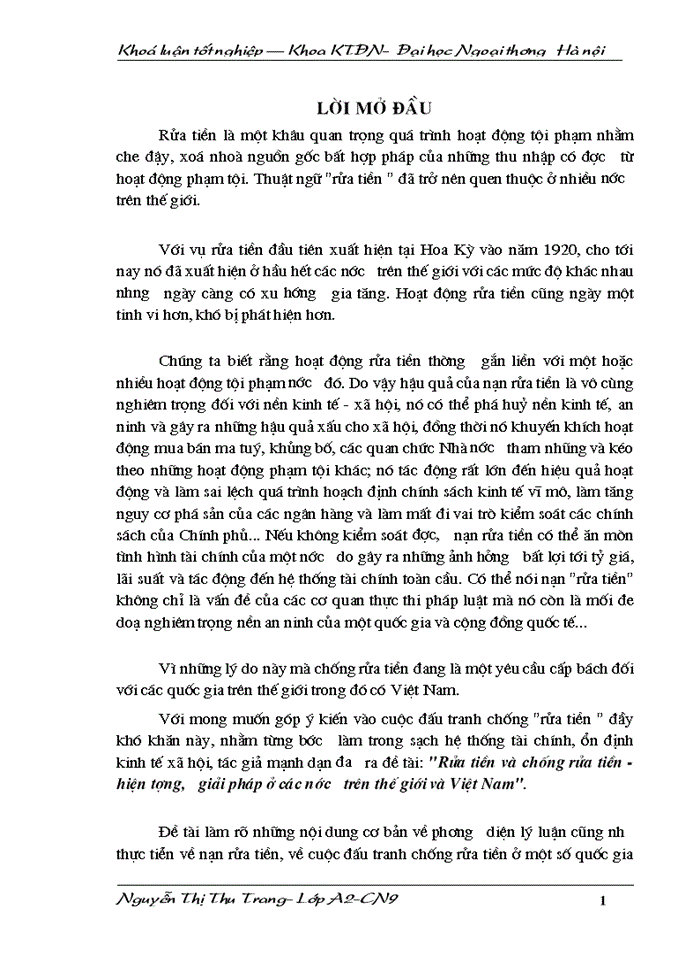 image for page Rửa tiền và chống rửa tiền - hiện tượng, giải pháp ở các nước trên thế giới và Việt Nam