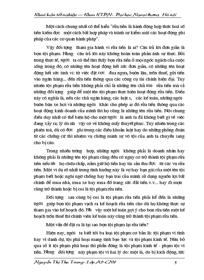 image for page Rửa tiền và chống rửa tiền - hiện tượng, giải pháp ở các nước trên thế giới và Việt Nam