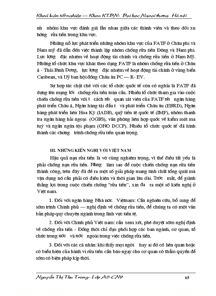 image for page Rửa tiền và chống rửa tiền - hiện tượng, giải pháp ở các nước trên thế giới và Việt Nam