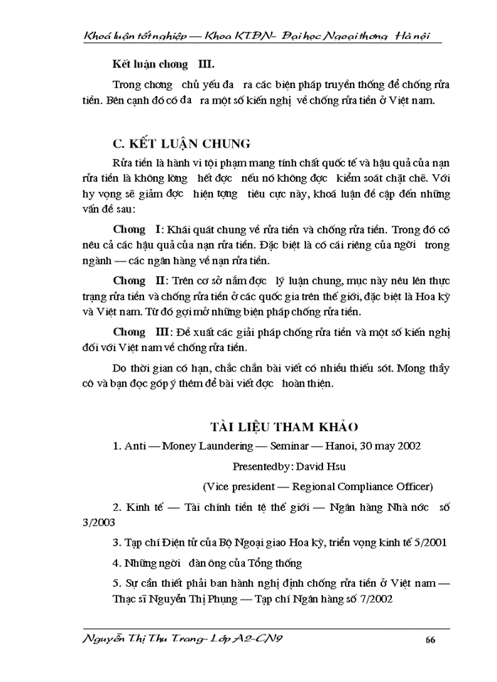 image for page Rửa tiền và chống rửa tiền - hiện tượng, giải pháp ở các nước trên thế giới và Việt Nam