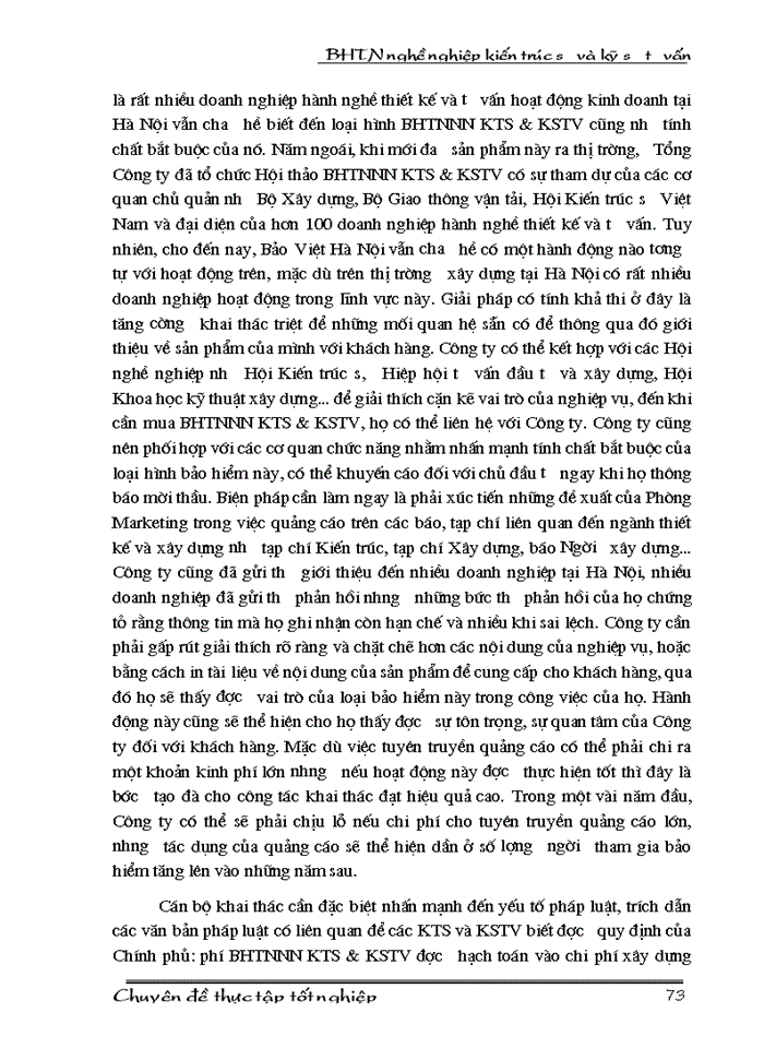 image for page Bảo hiểm trách nhiệm nghề nghiệp cho kiến trúc sư và kỹ sư tư vấn tại Công ty Bảo hiểm Hà Nội - Thực trạng và giải pháp.
