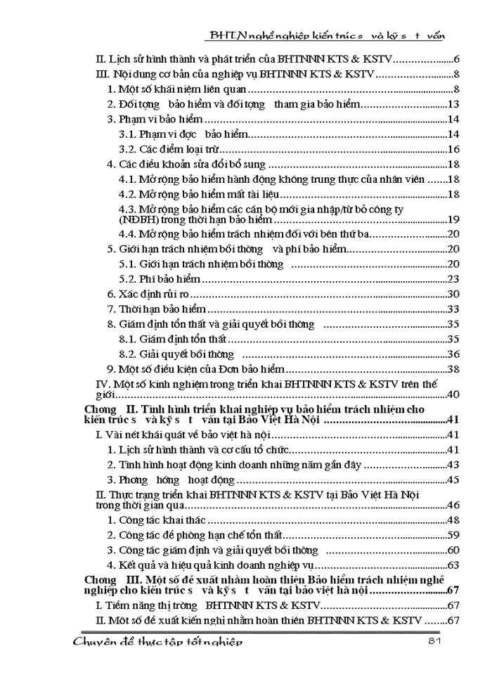 image for page Bảo hiểm trách nhiệm nghề nghiệp cho kiến trúc sư và kỹ sư tư vấn tại Công ty Bảo hiểm Hà Nội - Thực trạng và giải pháp.