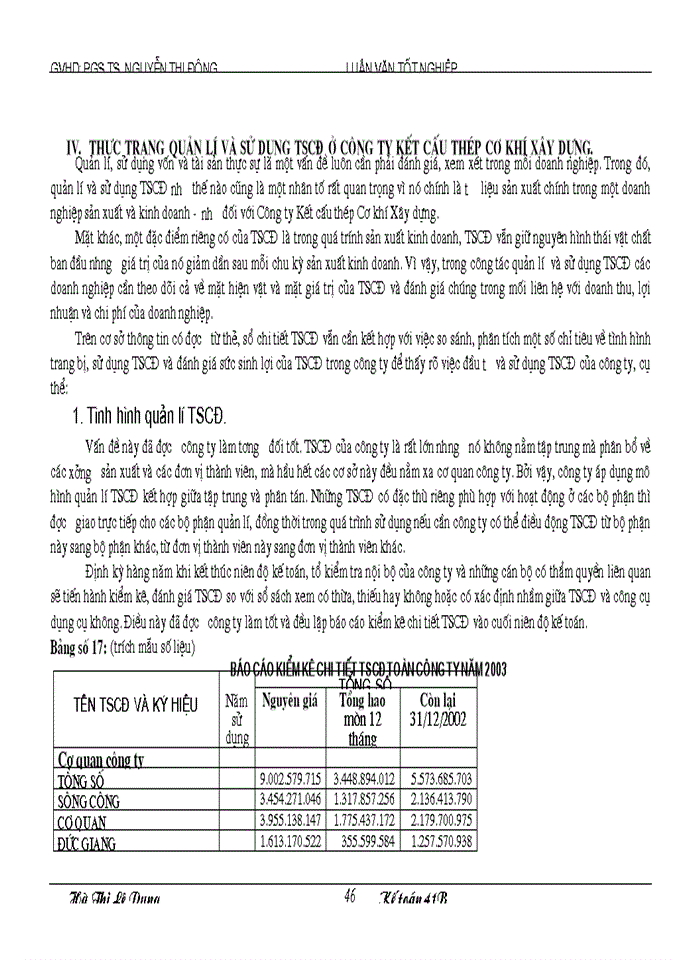 image for page Hoàn thiện công tác hạch toán kế toán TSCĐ với việc nâng cao hiệu quả quản lí và sử dụng TSCĐ tại Công ty Kết cấu thép Cơ khí Xây dựng