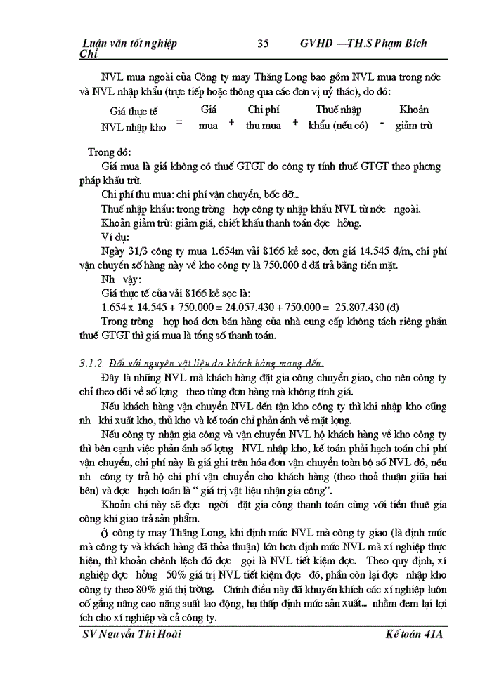 image for page Hoàn thiện công tác kế toán nguyên vật liệu tại Công ty may Thăng Long