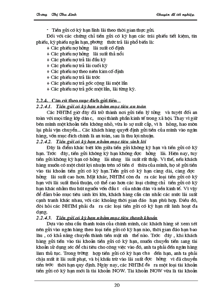 image for page Giải pháp và kiến nghị nhằm mở rộng huy động tiền gửi kỳ hạn tại techcombank thăng long