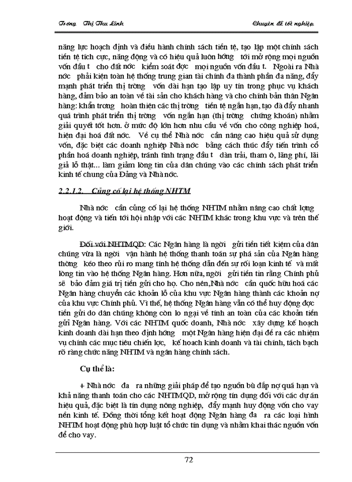 image for page Giải pháp và kiến nghị nhằm mở rộng huy động tiền gửi kỳ hạn tại techcombank thăng long