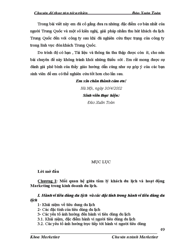 image for page Đặc điểm tâm lý khách du lịch Trung Quốc và các biện pháp Marketing-Mix nhằm tăng khả năng thu hút khách du lịch Trung Quốc tại công ty du lịch lữ hành Victortour