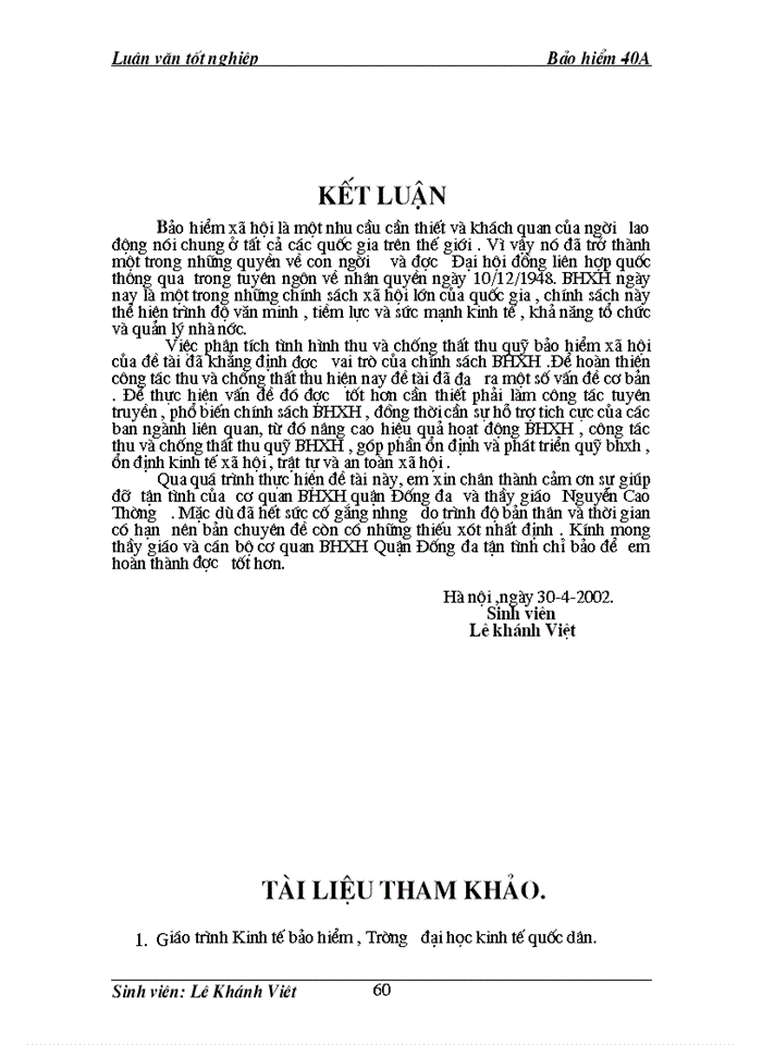 image for page Bàn về việc thu và chống thất thu quỹ bảo hiểm xã hội ở cơ quan Baỏ hiểm xã hội quận Đống đa