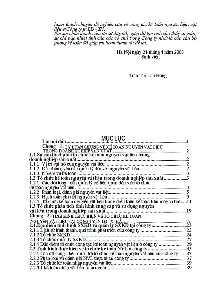 image for page Tổ chức công tác kế toán nguyên vật liệu tại công ty in Lao động – Xã hội