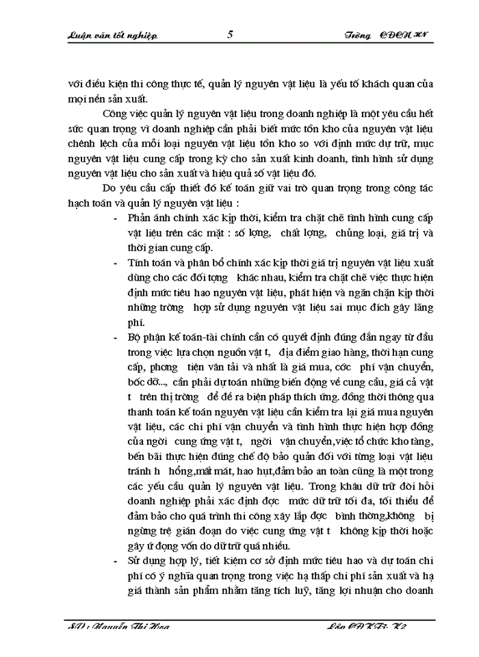 image for page Công tác kế toán nguyên vật liệu tại xí nghiệp xây dựng công trình II