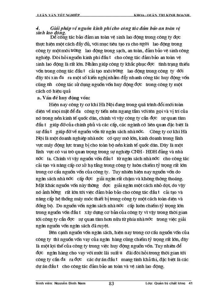 image for page Thực trạng công tác đảm bảo an toàn vệ sinh lao động tại công ty cơ khí Hà Nội
