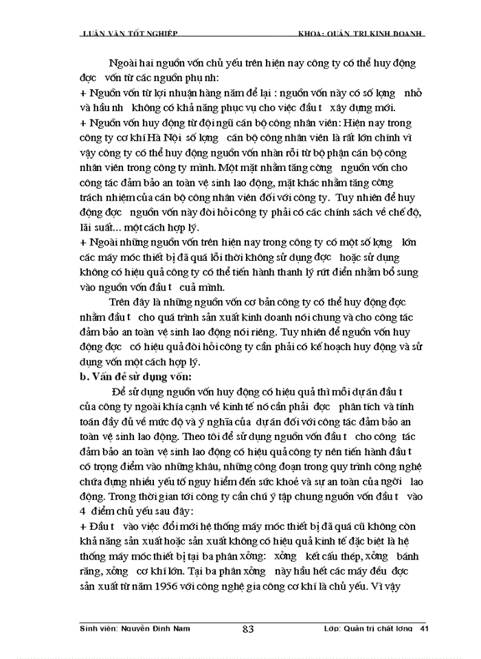 image for page Thực trạng công tác đảm bảo an toàn vệ sinh lao động tại công ty cơ khí Hà Nội