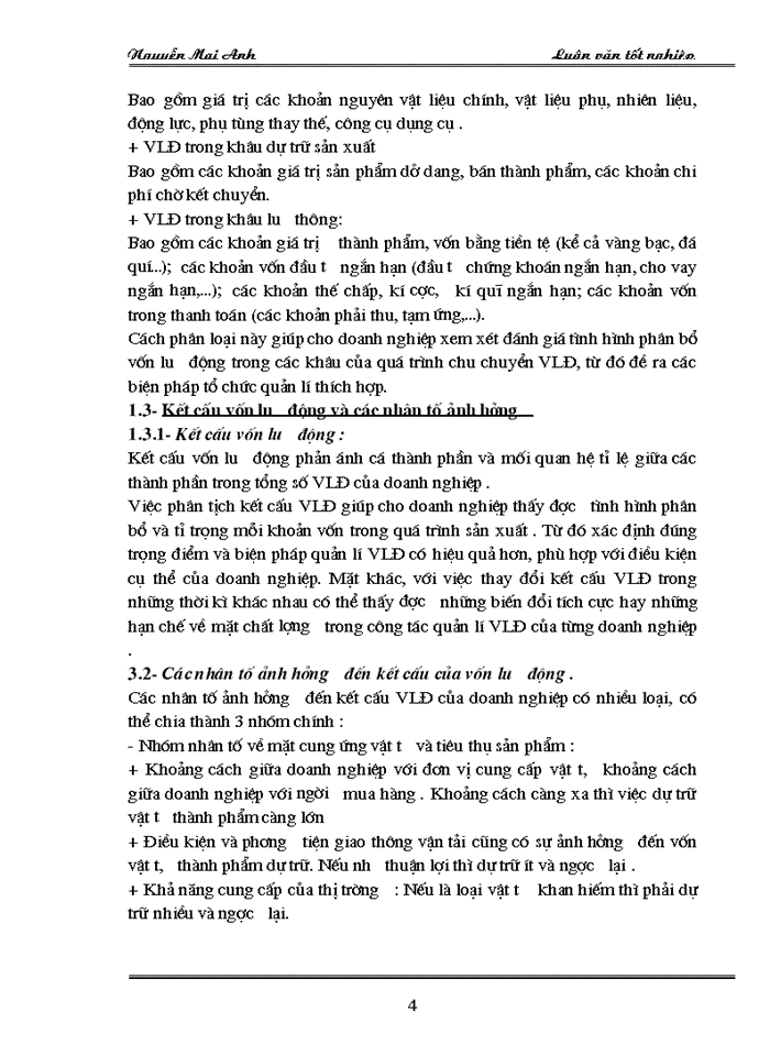 image for page Thực trạng việc tổ chức, quản lí và sử dụng vốn lưu động tại công ty hoá dầu petrolimex