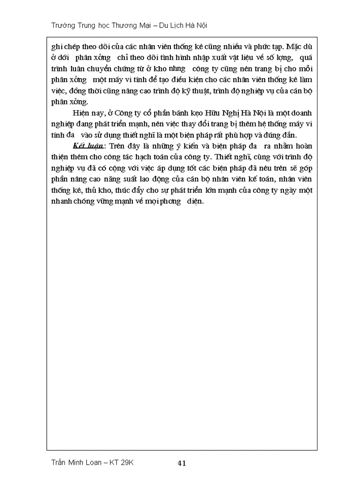 image for page Công tác hạch toán nguyên vật liệu, công cụ dụng cụ ở công ty