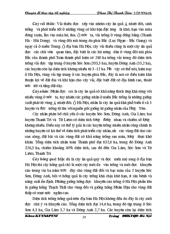 image for page Thực trạng và giải pháp phát triển sản xuất cây ăn quả ở ngoại thành Hà nội