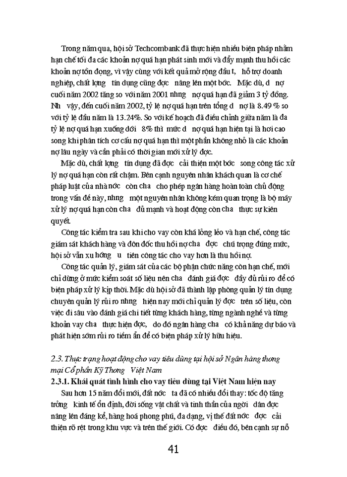 image for page Giải pháp đẩy mạnh hoạt động cho vay tiêu dùng tại hội sở Ngân hàng thương mại cổ phần Kỹ Thương Việt Nam