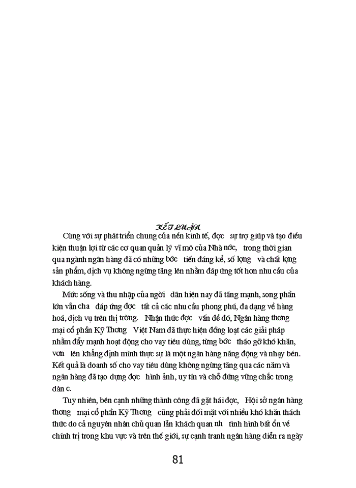 image for page Giải pháp đẩy mạnh hoạt động cho vay tiêu dùng tại hội sở Ngân hàng thương mại cổ phần Kỹ Thương Việt Nam