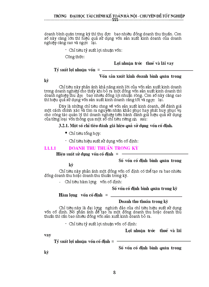 image for page Vốn sản xuất kinh doanh và các biện pháp nâng cao hiệu quả sử dụng vốn sản xuất kinh doanh tại Tổng công ty giấy Việt nam