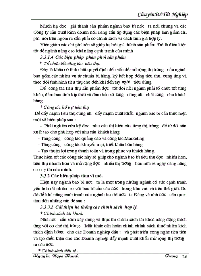 image for page Một số chính sách và giải pháp nâng cao khả năng cạnh tranh của mặt hàng bao bì của Việt Nam trong giai đoạn hiện nay