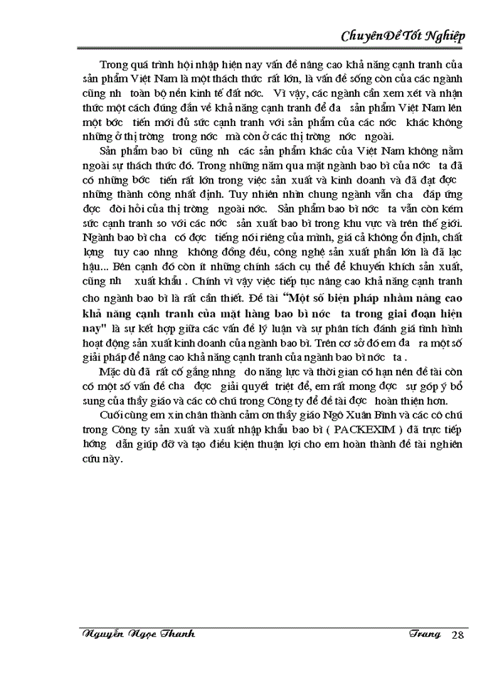 image for page Một số chính sách và giải pháp nâng cao khả năng cạnh tranh của mặt hàng bao bì của Việt Nam trong giai đoạn hiện nay