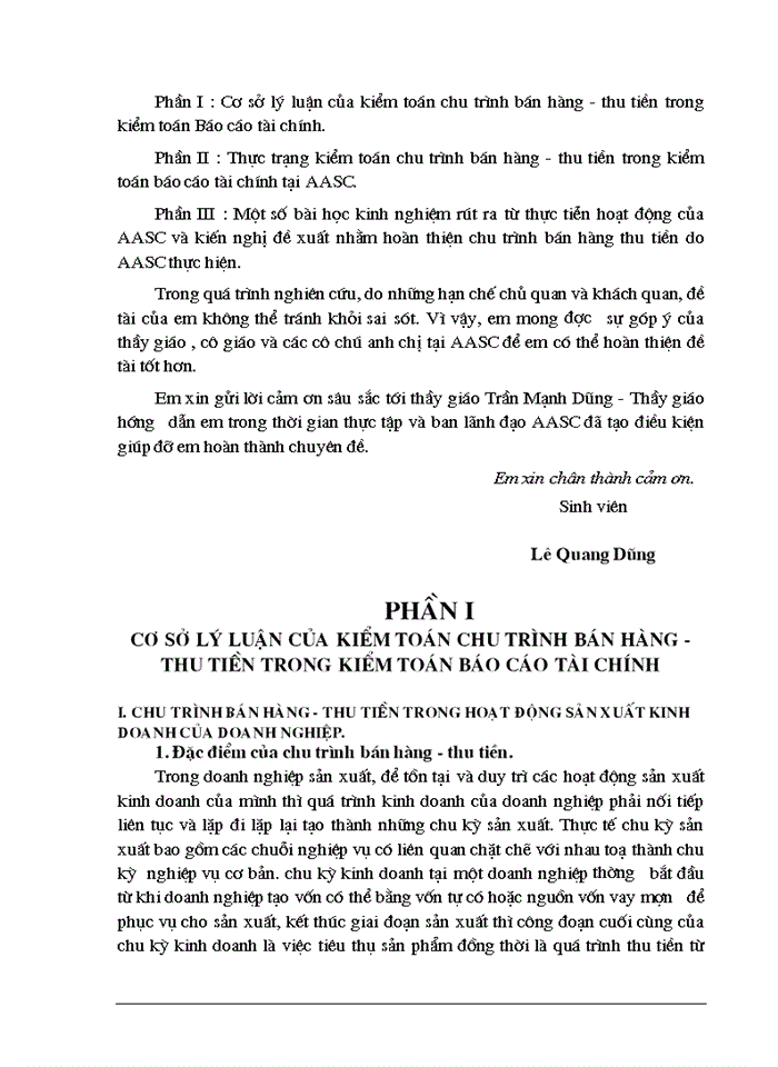 image for page Kiểm toán chu trình bán hàng - thu tiền trong kiểm toán Báo cáo tài chính do Công ty dịch vụ tư vấn tài  chính kế toán và kiểm toán ( AASC) thực hiện