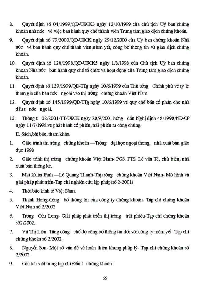 image for page Một số hoạt động của TTGDCK ở Việt Nam và kiến nghị góp phần hoàn thiện hệ thống pháp luật về TTGDCK VN