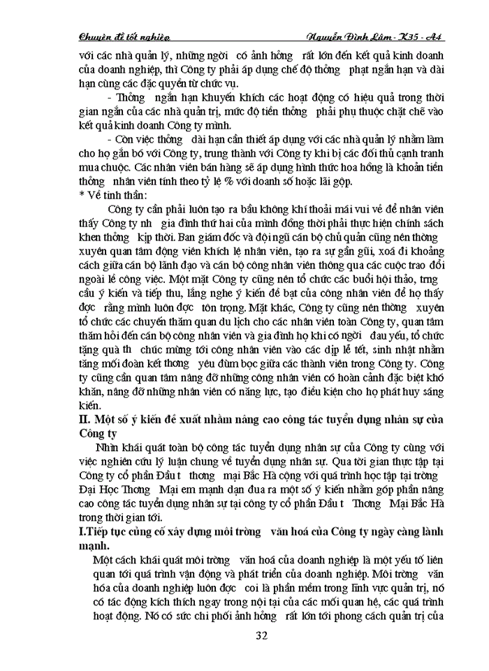 image for page Các giải pháp nhằm nâng cao chất lượng công tác tuyển dụng nhân sự ở Công ty Cổ phần Đầu tư Thương mại Bắc Hà