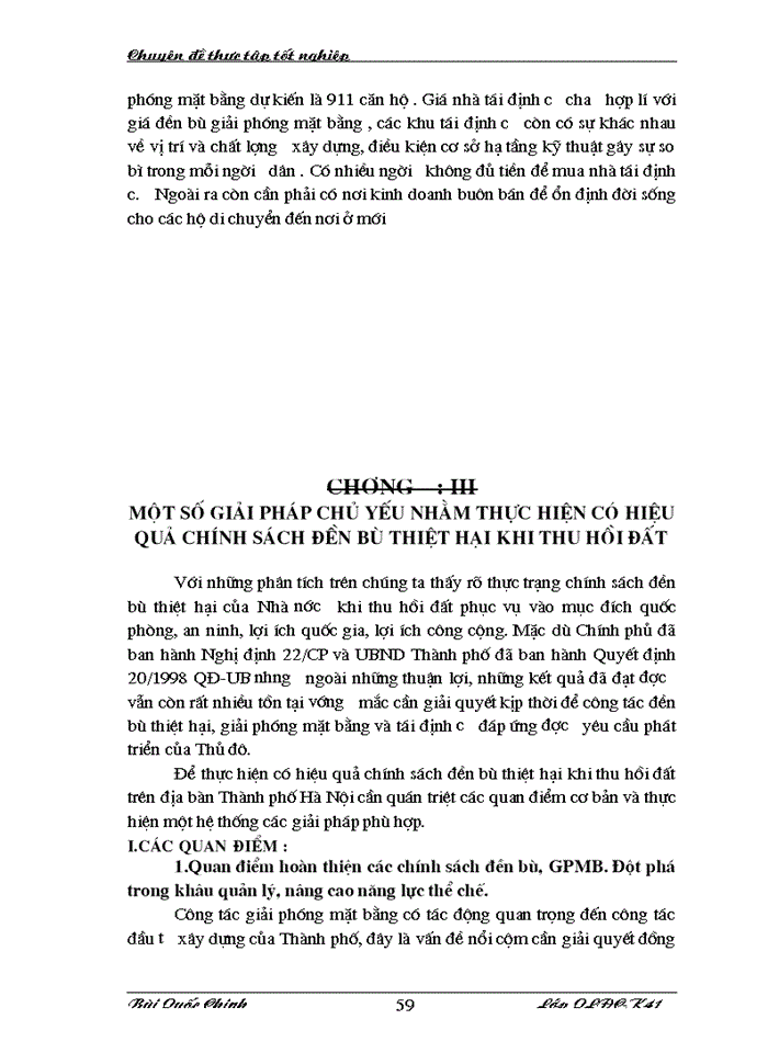 image for page Thực trạng và giải pháp thực hiện đền bù thiệt hại khi thu hồi đất qua một số dự án trên địa bàn thành phố Hà Nội